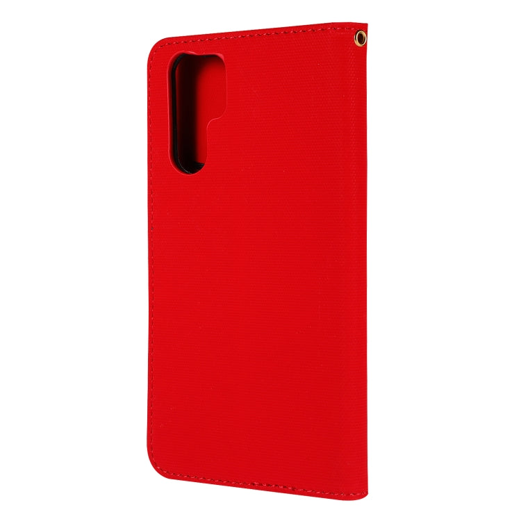 Fabric Stitching Embroidery Horizontal Flip Leather Case With Holder & Card Slots & Wallet for Huawei P30 Pro