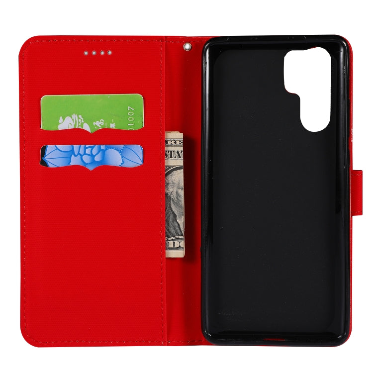 Fabric Stitching Embroidery Horizontal Flip Leather Case With Holder & Card Slots & Wallet for Huawei P30 Pro