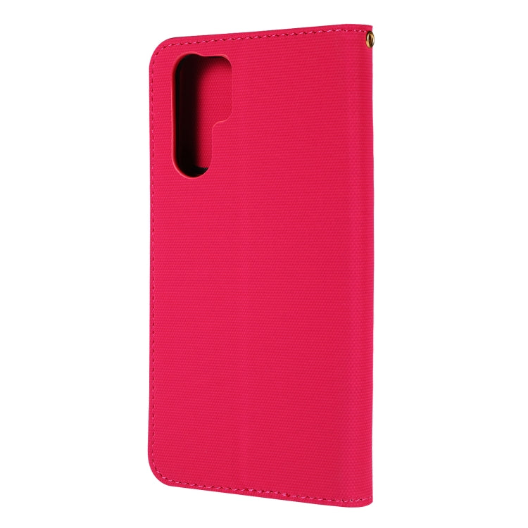 Fabric Stitching Embroidery Horizontal Flip Leather Case With Holder & Card Slots & Wallet for Huawei P30 Pro
