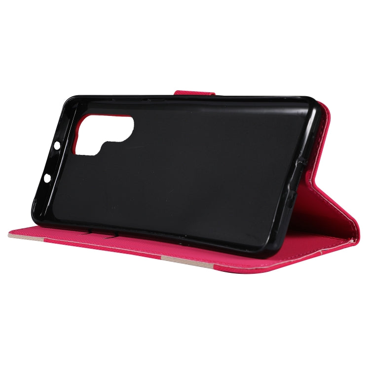 Fabric Stitching Embroidery Horizontal Flip Leather Case With Holder & Card Slots & Wallet for Huawei P30 Pro