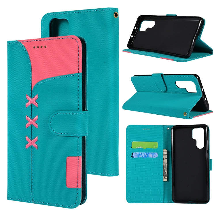 Fabric Stitching Embroidery Horizontal Flip Leather Case With Holder & Card Slots & Wallet for Huawei P30 Pro