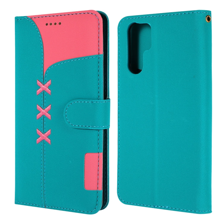 Fabric Stitching Embroidery Horizontal Flip Leather Case With Holder & Card Slots & Wallet for Huawei P30 Pro