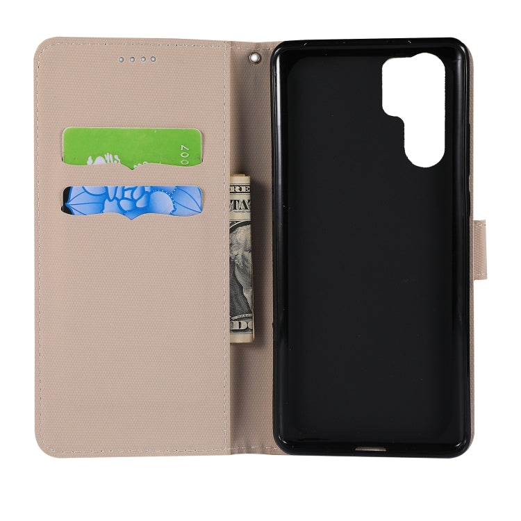 Fabric Stitching Embroidery Horizontal Flip Leather Case With Holder & Card Slots & Wallet for Huawei P30 Pro