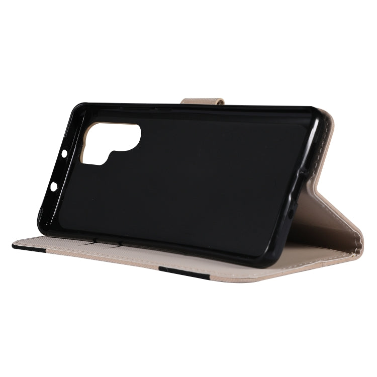 Fabric Stitching Embroidery Horizontal Flip Leather Case With Holder & Card Slots & Wallet for Huawei P30 Pro