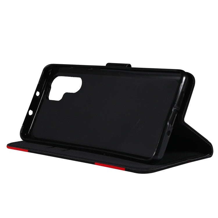 Fabric Stitching Embroidery Horizontal Flip Leather Case With Holder & Card Slots & Wallet for Huawei P30 Pro