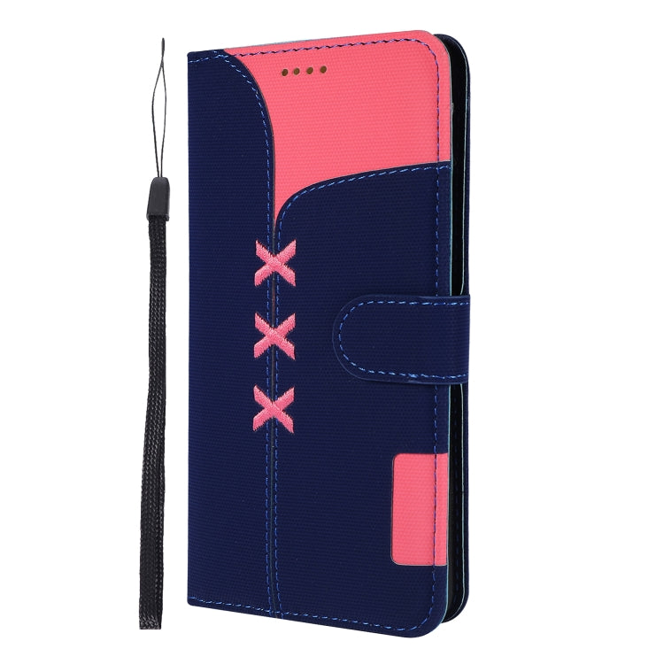 Fabric Stitching Embroidery Horizontal Flip Leather Case With Holder & Card Slots & Wallet for Huawei P30 Pro