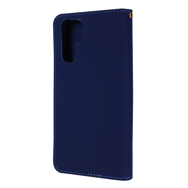 Fabric Stitching Embroidery Horizontal Flip Leather Case With Holder & Card Slots & Wallet for Huawei P30 Pro