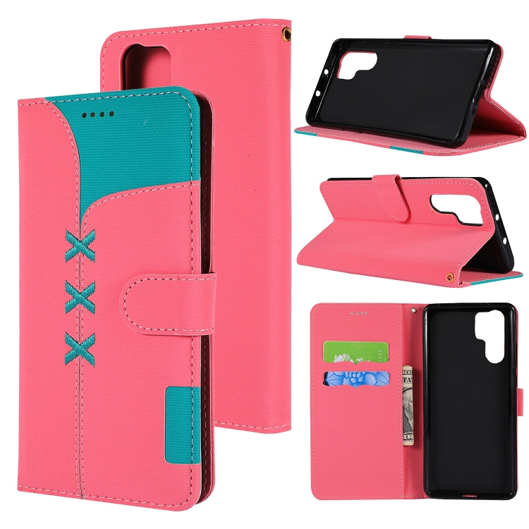 Fabric Stitching Embroidery Horizontal Flip Leather Case With Holder & Card Slots & Wallet for Huawei P30 Pro