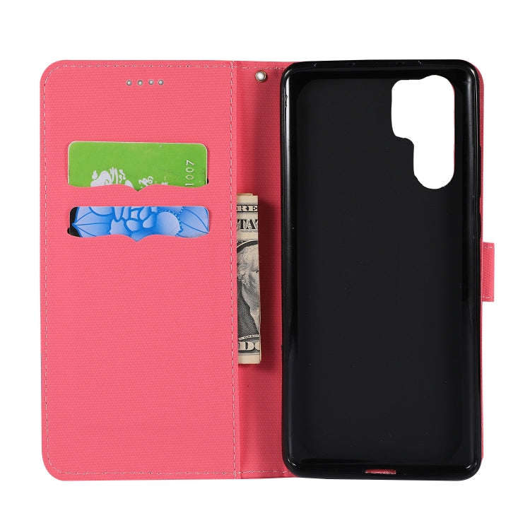Fabric Stitching Embroidery Horizontal Flip Leather Case With Holder & Card Slots & Wallet for Huawei P30 Pro