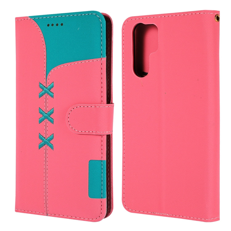 Fabric Stitching Embroidery Horizontal Flip Leather Case With Holder & Card Slots & Wallet for Huawei P30 Pro