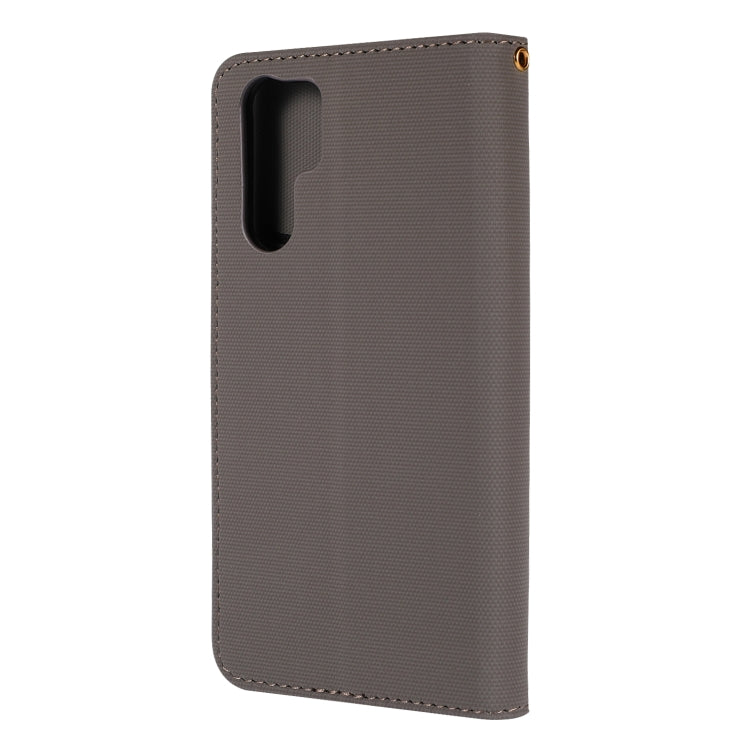 Fabric Stitching Embroidery Horizontal Flip Leather Case With Holder & Card Slots & Wallet for Huawei P30 Pro