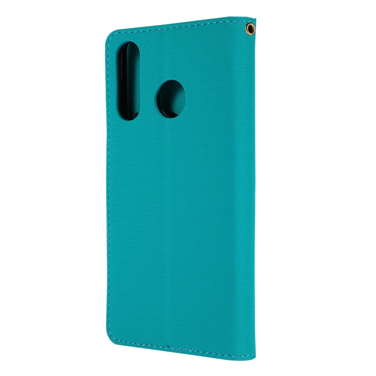 Fabric Stitching Embroidery Horizontal Flip Leather Case With Holder & Card Slots & Wallet for Huawei P30 Lite