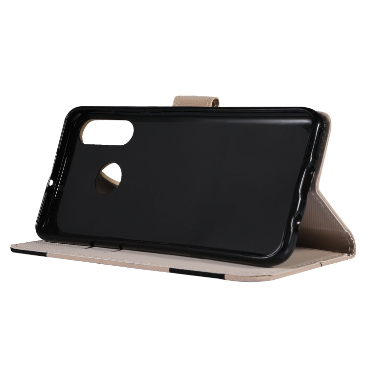 Fabric Stitching Embroidery Horizontal Flip Leather Case With Holder & Card Slots & Wallet for Huawei P30 Lite