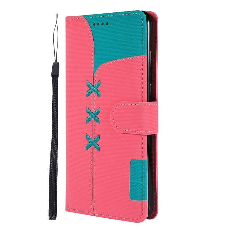 Fabric Stitching Embroidery Horizontal Flip Leather Case With Holder & Card Slots & Wallet for Huawei P30 Lite
