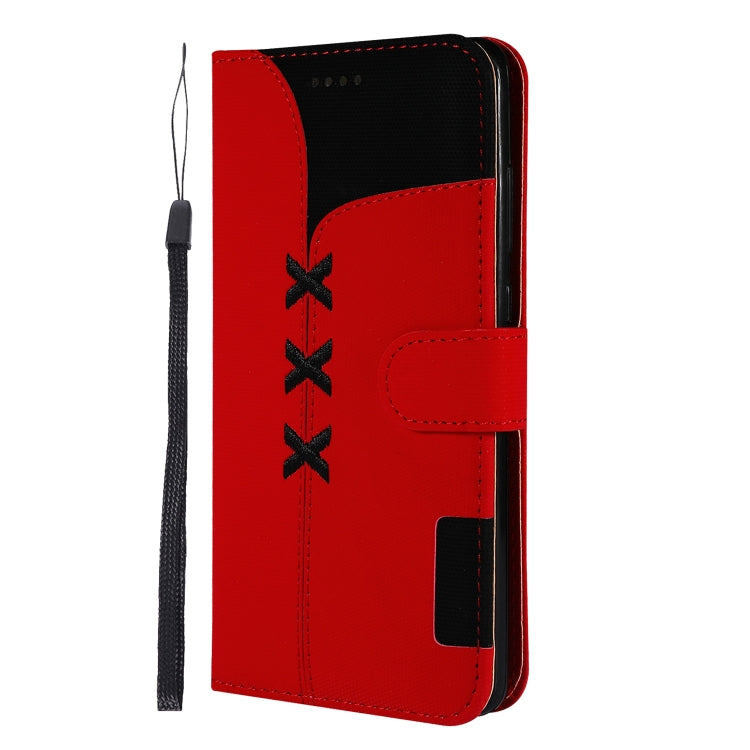 Fabric Stitching Embroidery Horizontal Flip Leather Case With Holder & Card Slots & Wallet for Huawei Mate 20