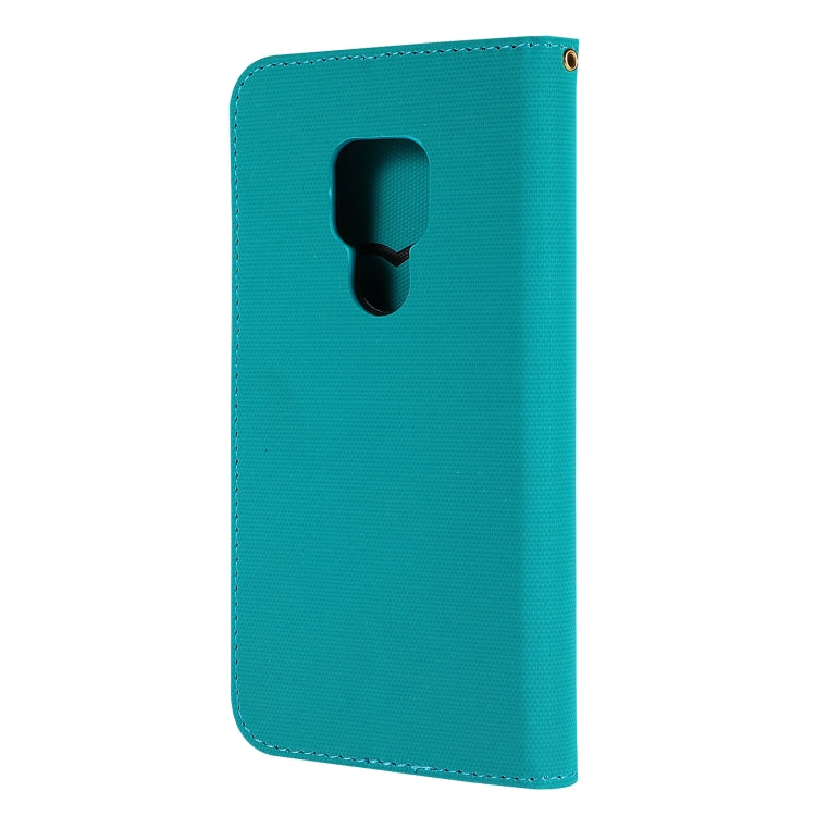 Fabric Stitching Embroidery Horizontal Flip Leather Case With Holder & Card Slots & Wallet for Huawei Mate 20