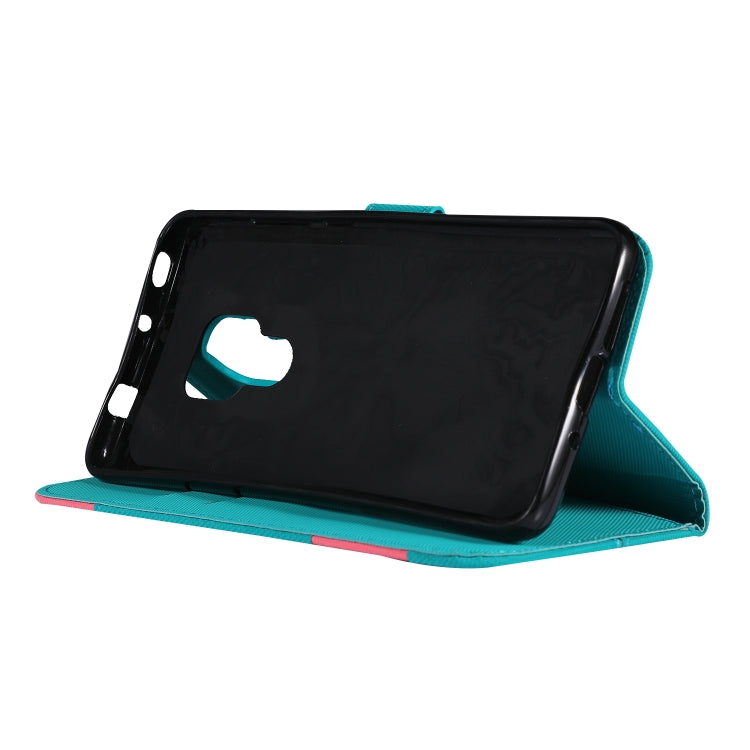 Fabric Stitching Embroidery Horizontal Flip Leather Case With Holder & Card Slots & Wallet for Huawei Mate 20