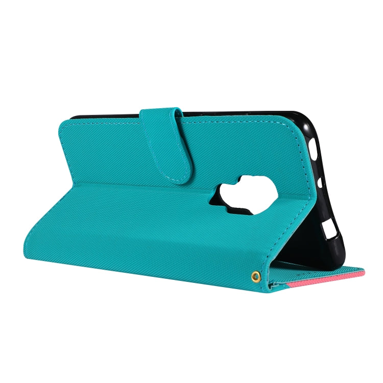 Fabric Stitching Embroidery Horizontal Flip Leather Case With Holder & Card Slots & Wallet for Huawei Mate 20