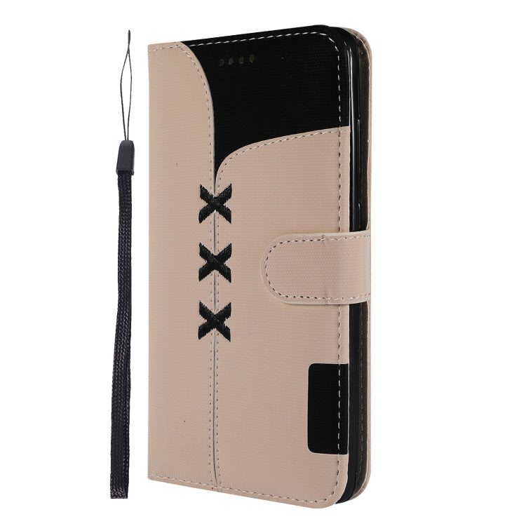 Fabric Stitching Embroidery Horizontal Flip Leather Case With Holder & Card Slots & Wallet for Huawei Mate 20
