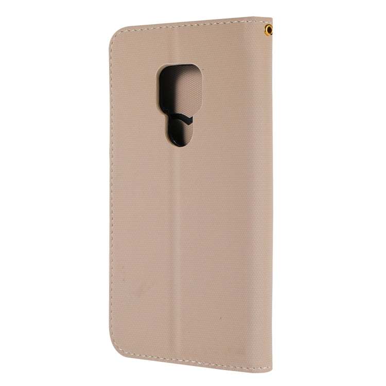 Fabric Stitching Embroidery Horizontal Flip Leather Case With Holder & Card Slots & Wallet for Huawei Mate 20
