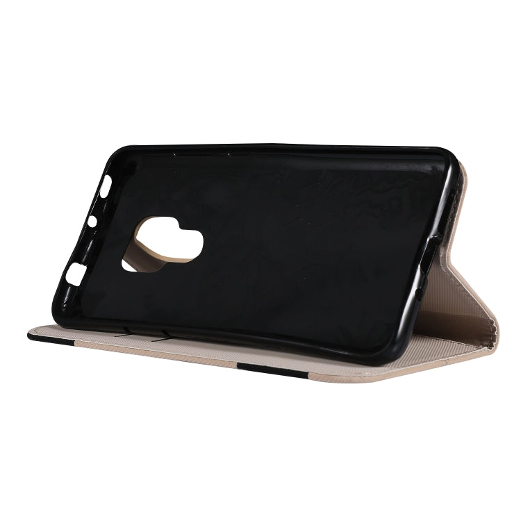 Fabric Stitching Embroidery Horizontal Flip Leather Case With Holder & Card Slots & Wallet for Huawei Mate 20