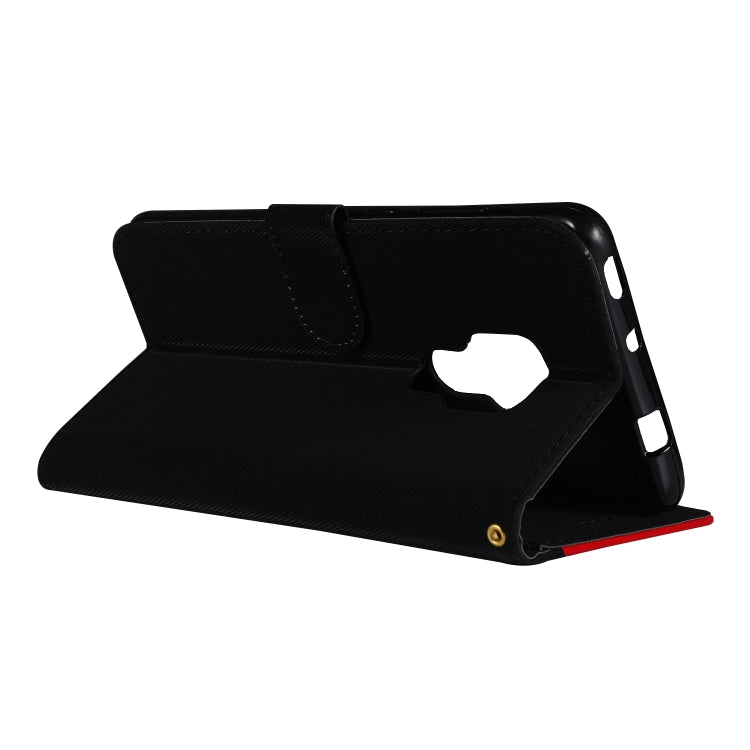 Fabric Stitching Embroidery Horizontal Flip Leather Case With Holder & Card Slots & Wallet for Huawei Mate 20