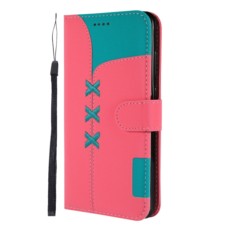Fabric Stitching Embroidery Horizontal Flip Leather Case With Holder & Card Slots & Wallet for Huawei Mate 20