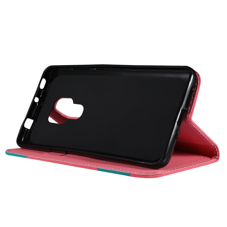 Fabric Stitching Embroidery Horizontal Flip Leather Case With Holder & Card Slots & Wallet for Huawei Mate 20