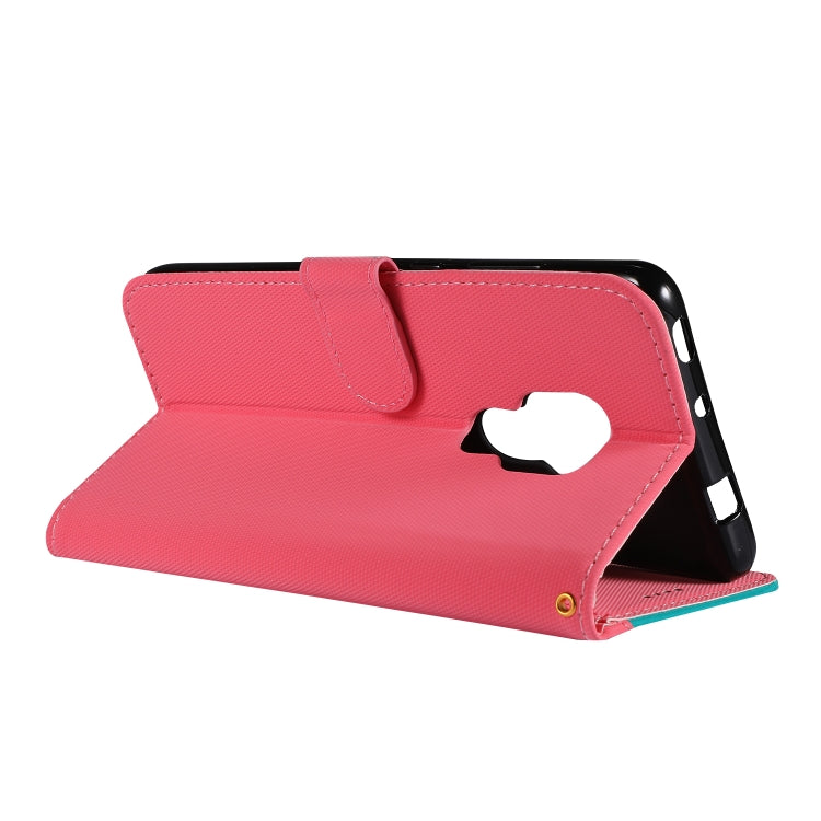 Fabric Stitching Embroidery Horizontal Flip Leather Case With Holder & Card Slots & Wallet for Huawei Mate 20