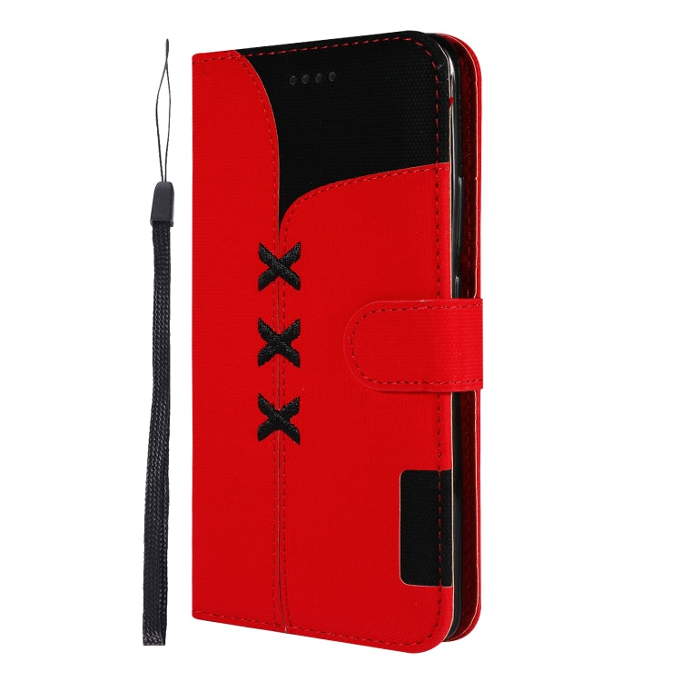 Fabric Stitching Embroidery Horizontal Flip Leather Case With Holder & Card Slots & Wallet for Huawei Mate 20 Pro