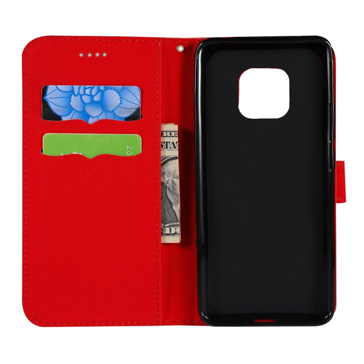Fabric Stitching Embroidery Horizontal Flip Leather Case With Holder & Card Slots & Wallet for Huawei Mate 20 Pro