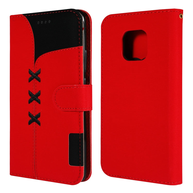 Fabric Stitching Embroidery Horizontal Flip Leather Case With Holder & Card Slots & Wallet for Huawei Mate 20 Pro