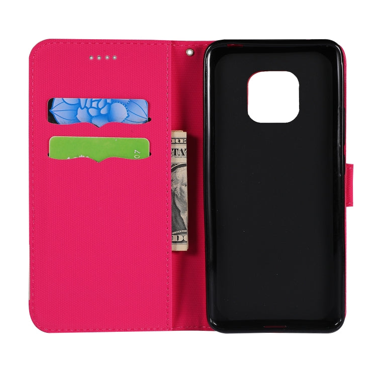 Fabric Stitching Embroidery Horizontal Flip Leather Case With Holder & Card Slots & Wallet for Huawei Mate 20 Pro