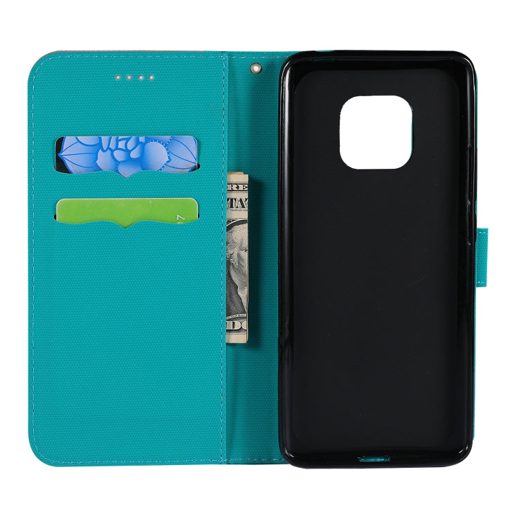 Fabric Stitching Embroidery Horizontal Flip Leather Case With Holder & Card Slots & Wallet for Huawei Mate 20 Pro