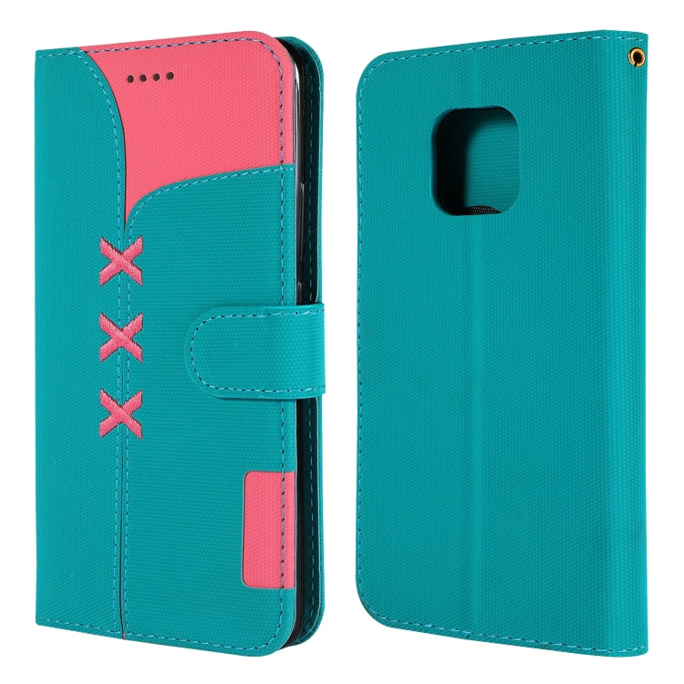 Fabric Stitching Embroidery Horizontal Flip Leather Case With Holder & Card Slots & Wallet for Huawei Mate 20 Pro