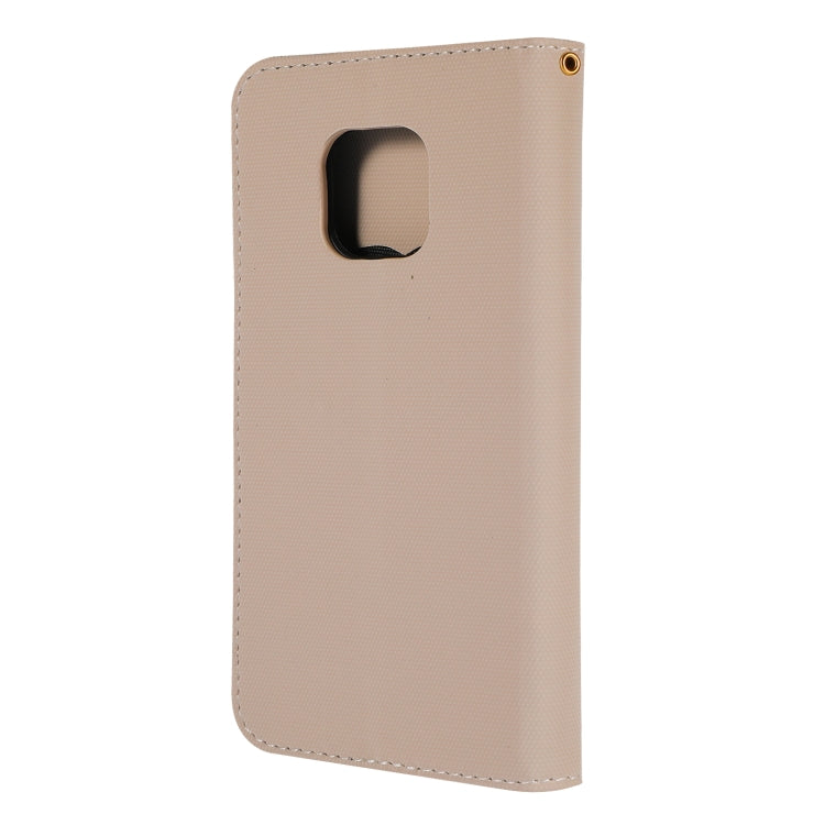 Fabric Stitching Embroidery Horizontal Flip Leather Case With Holder & Card Slots & Wallet for Huawei Mate 20 Pro
