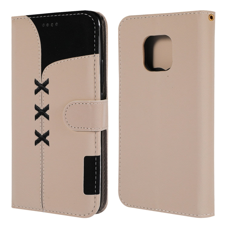 Fabric Stitching Embroidery Horizontal Flip Leather Case With Holder & Card Slots & Wallet for Huawei Mate 20 Pro