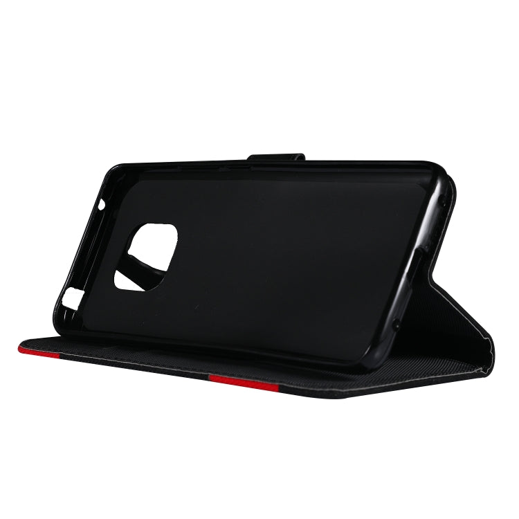 Fabric Stitching Embroidery Horizontal Flip Leather Case With Holder & Card Slots & Wallet for Huawei Mate 20 Pro