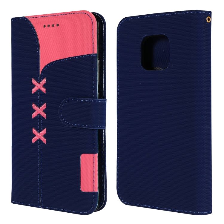 Fabric Stitching Embroidery Horizontal Flip Leather Case With Holder & Card Slots & Wallet for Huawei Mate 20 Pro