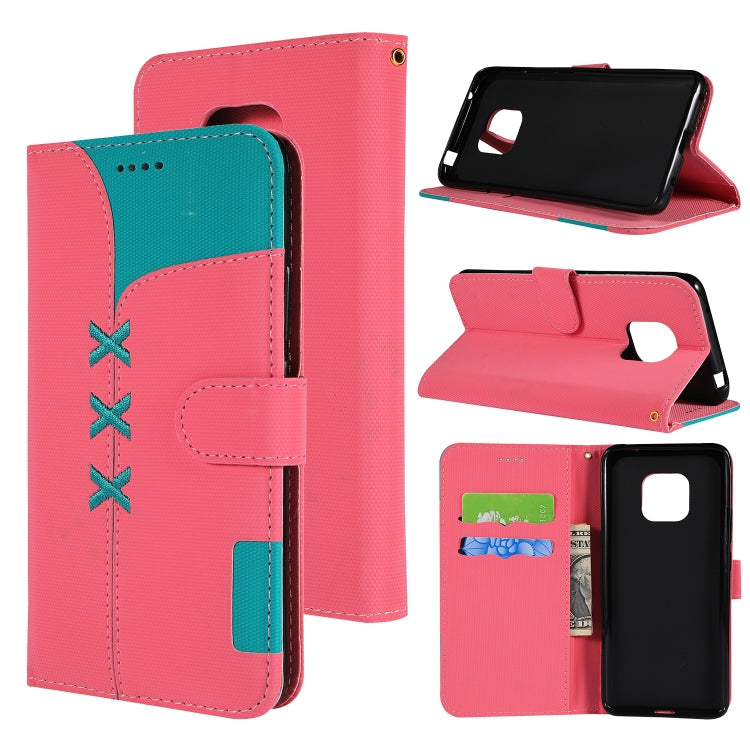 Fabric Stitching Embroidery Horizontal Flip Leather Case With Holder & Card Slots & Wallet for Huawei Mate 20 Pro