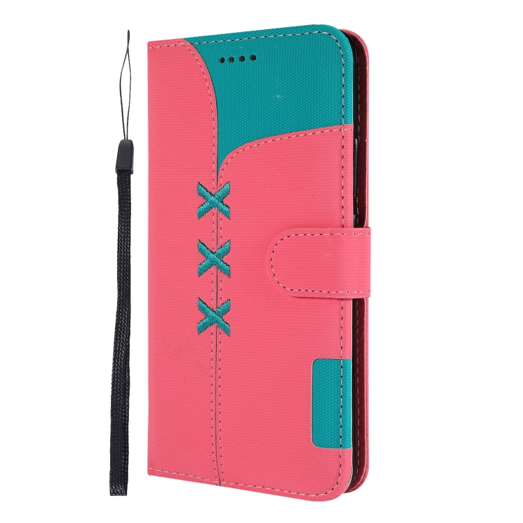 Fabric Stitching Embroidery Horizontal Flip Leather Case With Holder & Card Slots & Wallet for Huawei Mate 20 Pro