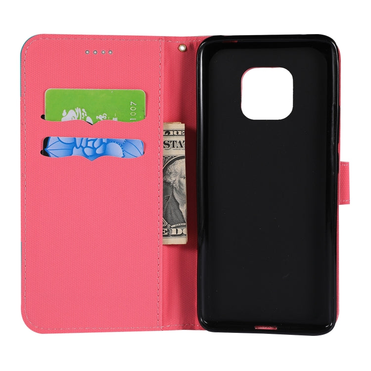Fabric Stitching Embroidery Horizontal Flip Leather Case With Holder & Card Slots & Wallet for Huawei Mate 20 Pro