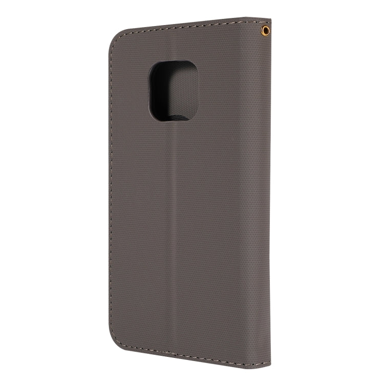Fabric Stitching Embroidery Horizontal Flip Leather Case With Holder & Card Slots & Wallet for Huawei Mate 20 Pro