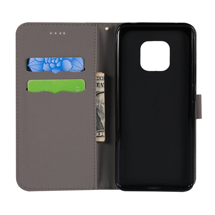 Fabric Stitching Embroidery Horizontal Flip Leather Case With Holder & Card Slots & Wallet for Huawei Mate 20 Pro