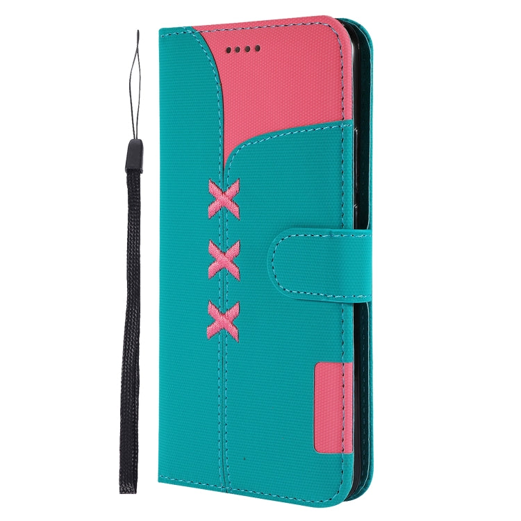 Fabric Stitching Embroidery Horizontal Flip Leather Case With Holder & Card Slots & Wallet for Huawei Mate 20 Lite / Maimang 7