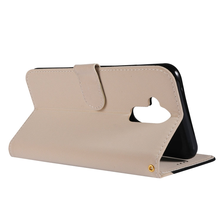 Fabric Stitching Embroidery Horizontal Flip Leather Case With Holder & Card Slots & Wallet for Huawei Mate 20 Lite / Maimang 7