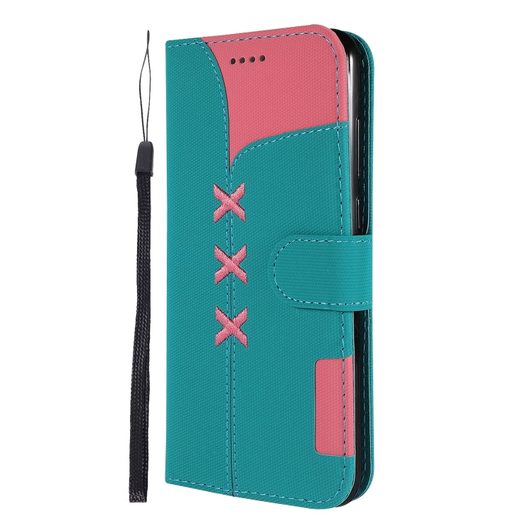 Fabric Stitching Embroidery Horizontal Flip Leather Case With Holder & Card Slots & Wallet for Huawei Honor 7A