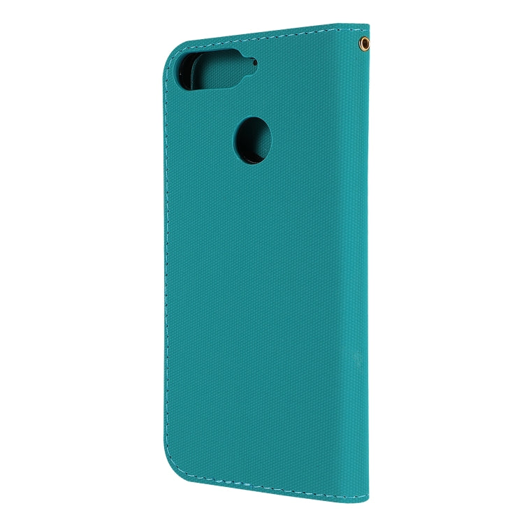 Fabric Stitching Embroidery Horizontal Flip Leather Case With Holder & Card Slots & Wallet for Huawei Honor 7A