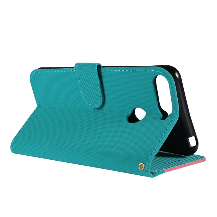 Fabric Stitching Embroidery Horizontal Flip Leather Case With Holder & Card Slots & Wallet for Huawei Honor 7A