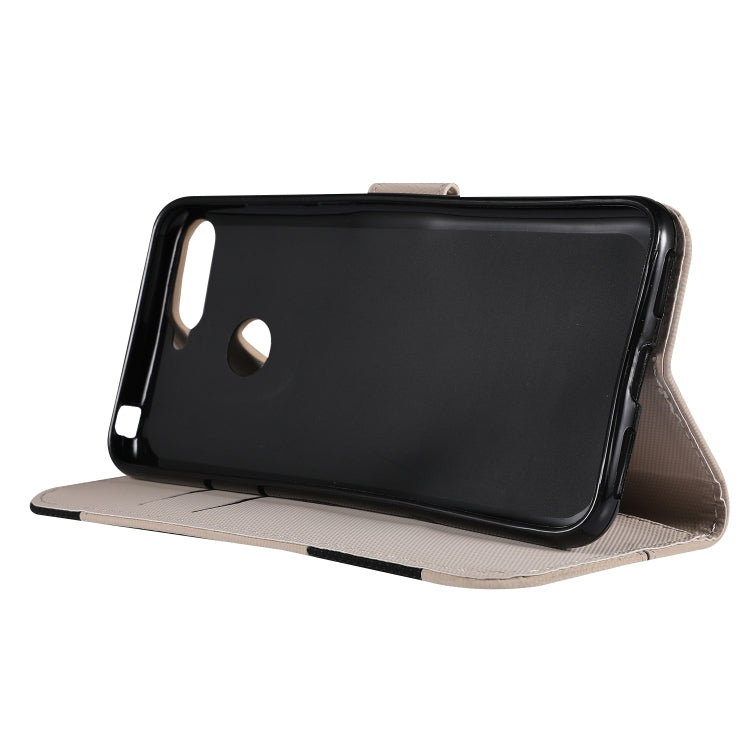 Fabric Stitching Embroidery Horizontal Flip Leather Case With Holder & Card Slots & Wallet for Huawei Honor 7A